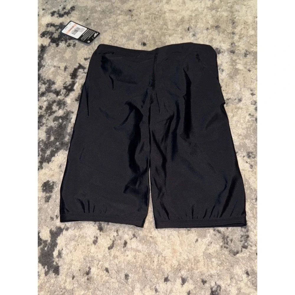 Speedo Boys Power Jammer Swimsuit Size 28 Youth Black Swim Competition NWT